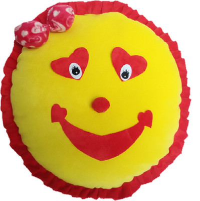 Aparshi Trendy smiley stuffed cushion soft toy - 70 cm(Yellow)