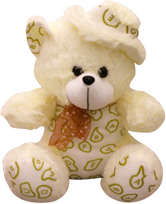 

Casotec Cute Teddy Bear With Cap Stuffed Soft Plush Soft Toy - 38 cm(Cream)