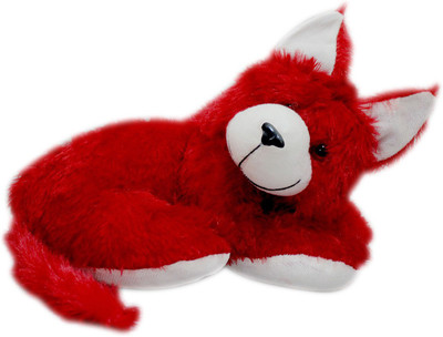 

Casotec Cute Cat Stuffed Soft Plush Soft Toy - 18 cm(Maroon Red)