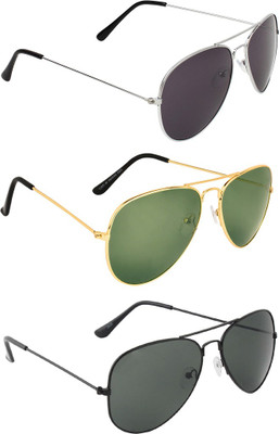 Zyaden Aviator, Aviator, Aviator Sunglasses(For Men & Women, Black, Green, Black) Zyaden Aviator, Aviator, Aviator Sunglasses(For Men & Women, Black, Green, Black)