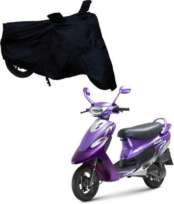 

Purpleheart Two Wheeler Cover for TVS(Scooty Pep+, Black)