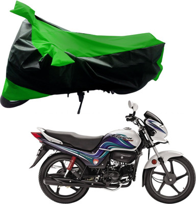 Purpleheart Two Wheeler Cover for Hero(Passion Pro TR, Black, Green)