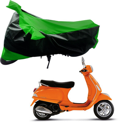Purpleheart Two Wheeler Cover for Piaggio(Vespa SXL, Black, Green)