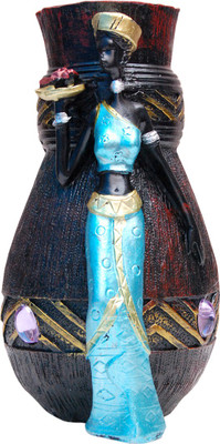 

Oyedeal African Tribal Lady GFT643 Polyresin Vase(8 inch, Multicolor)
