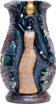 

Oyedeal African Tribal Lady GFT636 Polyresin Vase(8 inch, Multicolor)