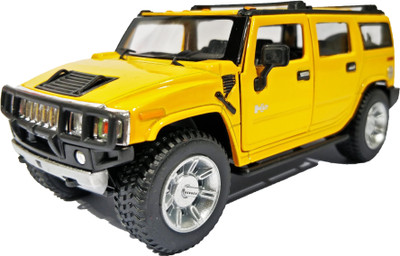 

Jack Royal SUV Big Hummer Die cast metal car(Yellow)