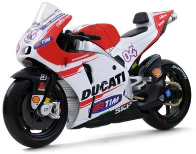 

Maisto Diecast Bike, Scale 1:18, Rider Andrea Dovizioso No. 04, Color -(Red, White)