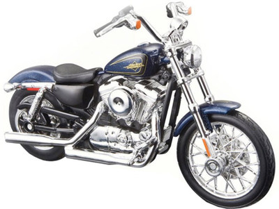 

Maisto Harley Davidson 2012 XL1200V Seventy Diecast Bike, Scale 1:18(Blue)
