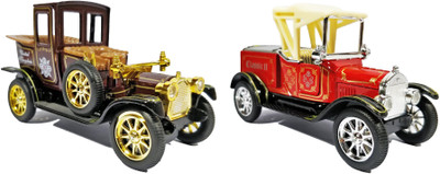 

Jack Royal 2Combo die cast vintage car set(Red, Maroon), Maroon;red