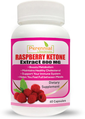 

Perennial Lifesciences Raspberry Ketone Green Tea extract 800mg 60 Capsules ( Garcinia Cambogia Extract HCA / Green Tea Extract ) weight loss dietary supplement(60 No)