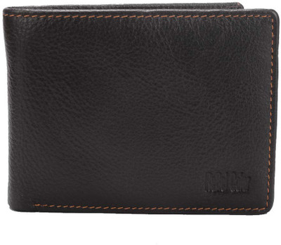 

Rebel Color Men Brown Genuine Leather Wallet(11 Card Slots), Dark brown