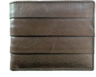 

Rebel Color Men Brown Genuine Leather Wallet(9 Card Slots), Chocolate brown
