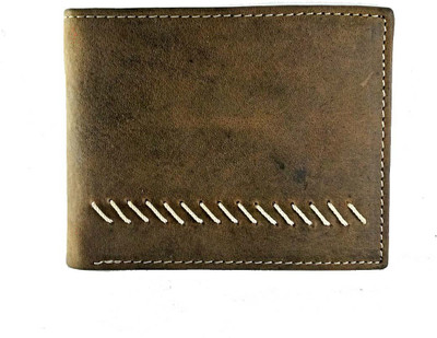 

Rebel Color Men Tan Genuine Leather Wallet(10 Card Slots)