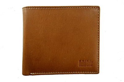 

Rebel Color Men Tan Genuine Leather Wallet(10 Card Slots)