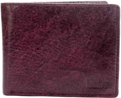 

Rebel Color Men Black Genuine Leather Wallet(13 Card Slots), Blackberry