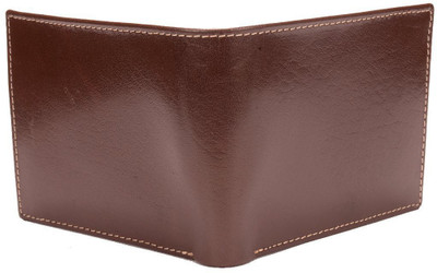 

Rebel Color Men Brown Genuine Leather Wallet(9 Card Slots), Dark brown
