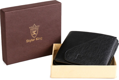 

Styler King Men Black Artificial Leather Wallet(4 Card Slots)