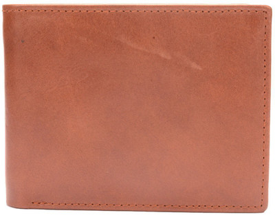 

Rebel Color Men Tan Genuine Leather Wallet(12 Card Slots)