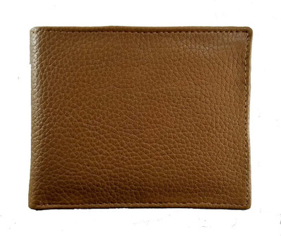 

Rebel Color Men Tan Genuine Leather Wallet(12 Card Slots)