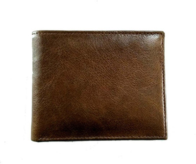 

Rebel Color Men Brown Genuine Leather Wallet(12 Card Slots)