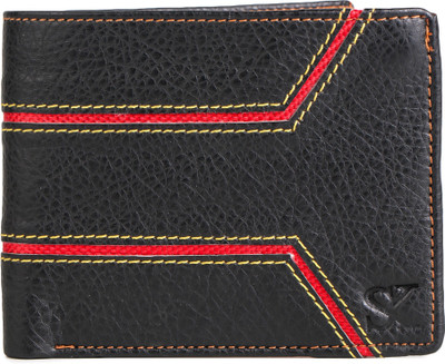 

Styler King Men Red Artificial Leather Wallet(4 Card Slots), Black