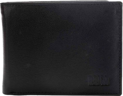 

Rebel Color Men Black Genuine Leather Wallet(10 Card Slots)