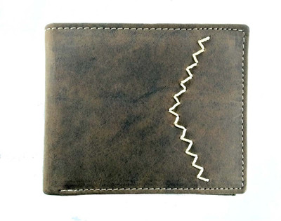 

Rebel Color Men Tan Genuine Leather Wallet(10 Card Slots)
