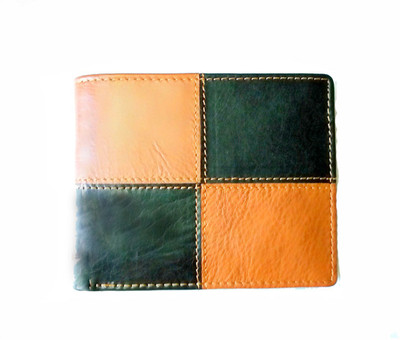 

Rebel Color Men Black Genuine Leather Wallet(10 Card Slots)