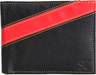 

Styler King Men Red Artificial Leather Wallet(4 Card Slots), Black
