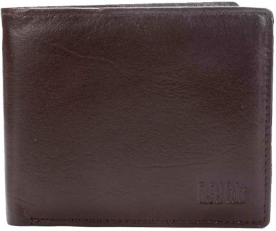 

Rebel Color Men Brown Genuine Leather Wallet(9 Card Slots)