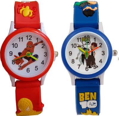 SS Traders RedBen10Blue Watch  - For Boys   Watches  (SS Traders)