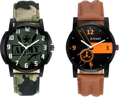 AMSER Set Of Two Style Watch  - For Men   Watches  (Amser)