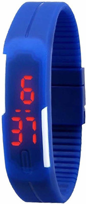 View Jack Klein Silicone Blue Digital Square Watch  - For Boys & Girls Wrist Watches Price Online(Jack Klein)