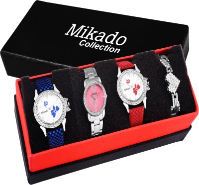 Mikado Dezire Women watches collection for Casual and party wedding occasion(pack of 4) Watch  - For Girls   Watches  (Mikado)