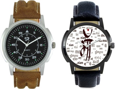 AD Global SR01FXM401 Foxter Stylist Combo For Boys With Designer Leather Strap All New Branded Collection Pack of 2 Watch  - For Men   Watches  (AD GLOBAL)