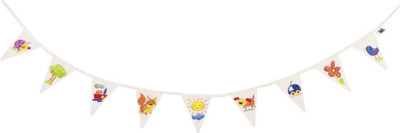 

Goki Flag garland to be painted, Fair Trade