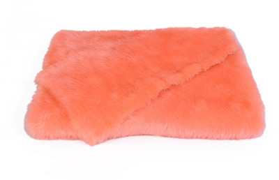 

Vardhman Fur Cloth Peach Colour, Size 38" x 34" , 2 Cms Hair Length Used For Dresses, Soft Toys Making, Jackets