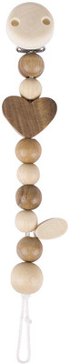 

Goki Soother chain heart, nature Rattle(Brown)