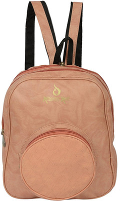 

MultiZone Peach Casual College Office Fashion Backpack(Orange, 8 L)