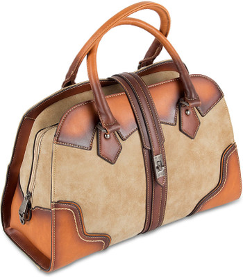 

VAJERO Dark Beige & Brown Patchwork Handbag for Women Shoulder Bag(Beige, 4 L)