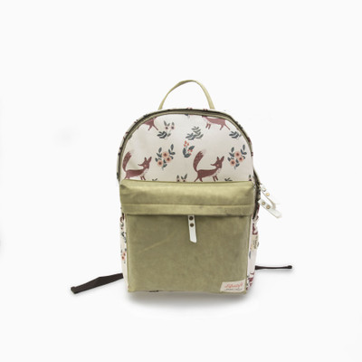 

VAJERO Green & White Printed Backpack for Women Backpack(Green, 1 L)