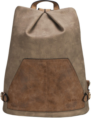 

VAJERO Light Brown Backpack for Women Backpack(Brown, 5 L)