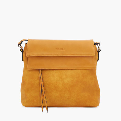 

VAJERO Mustard Brown Handbag with Flaps for Women Shoulder Bag(Orange, 8 L)