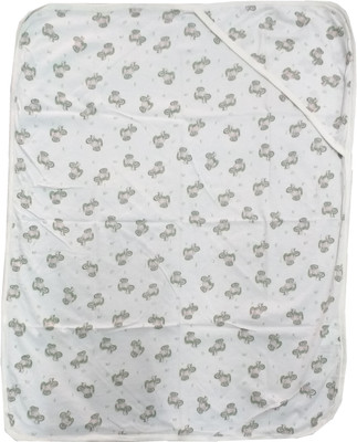 

Love Baby Cotton 200 GSM Bath Towel(Green), White