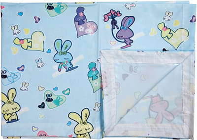 

Love Baby Microfiber Double King Printed Bedsheet(Pack of 1, Blue)