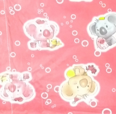 

Love Baby Microfiber Single Printed Bedsheet(Pack of 1, Pink)