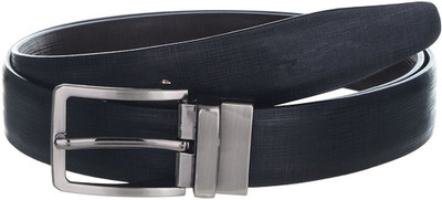 

Cyclone Men Casual Black Genuine Leather Reversible Belt