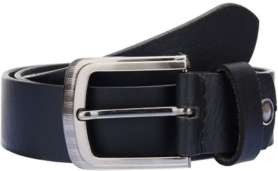 Cyclone Men Casual Black Genuine Leather Belt