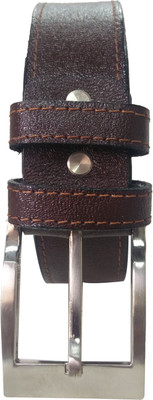 

REVO Men & Women Formal Brown Genuine Leather Belt