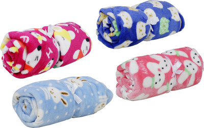 

Aarushi Printed  Coral Blanket(Microfiber, Multicolor